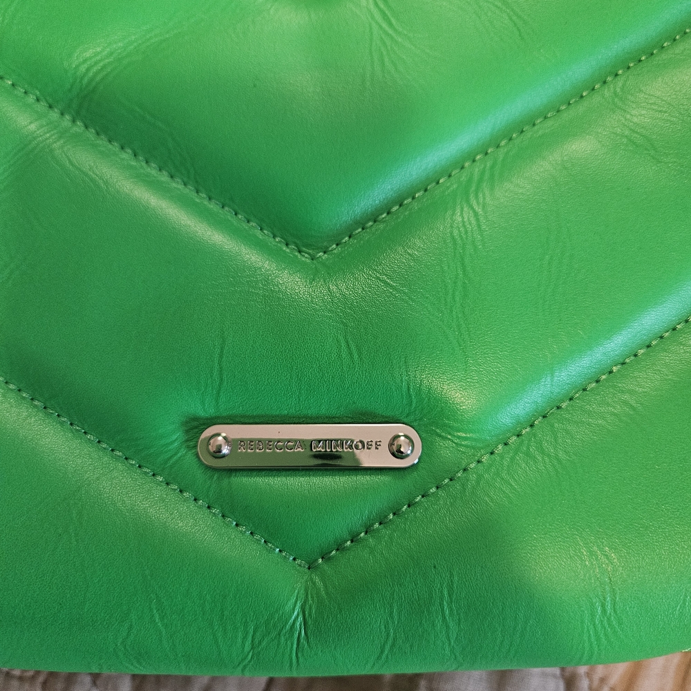 Rebecca Minkoff Vibrant Green Crossbody Bag - Picture 3 of 6